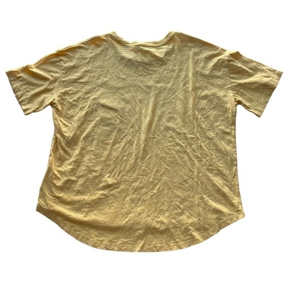 Wildfox Statement Graphic Tee Shirt Mellow Yellow XXL Radiate Positivity Peace - Picture 6 of 7